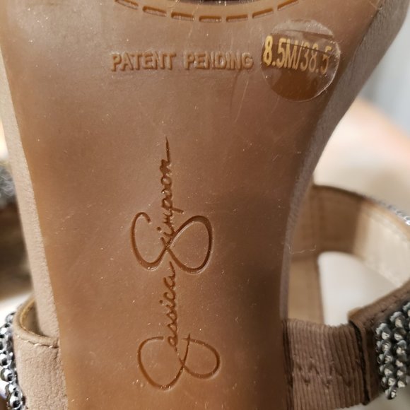 Jessica Simpson Barrera Jeweled T-Strap Sandals - Picture 8 of 11